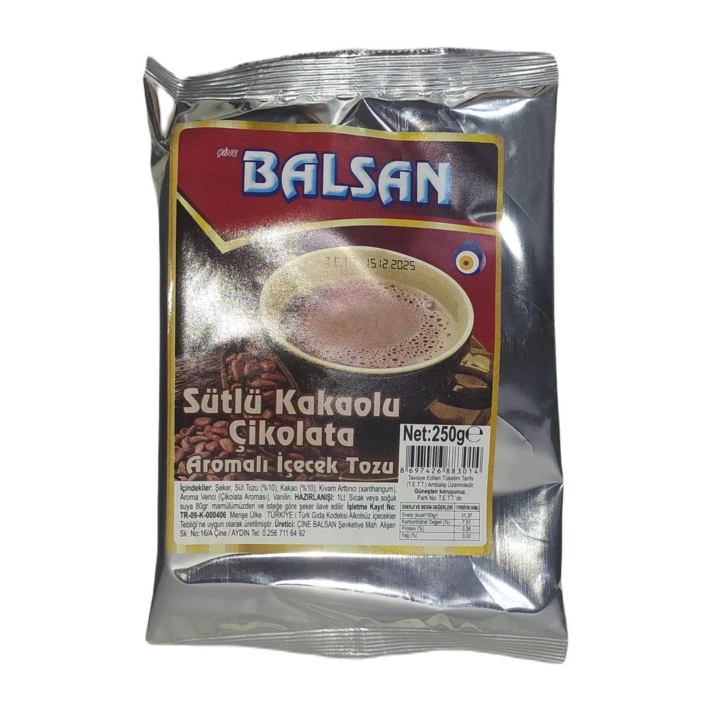 Balsan Sütlü Kakao Aromalı İçecek Tozu